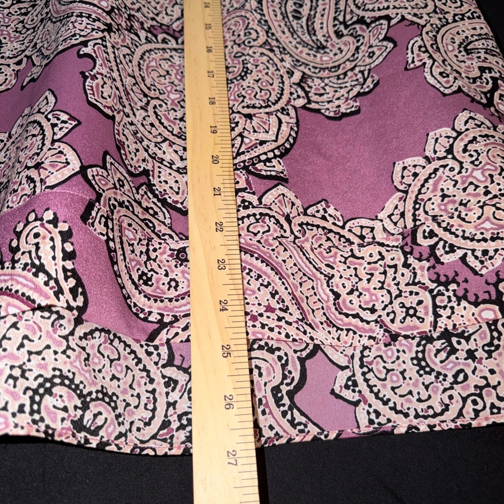 The Limited Pink Purple Paisley Sleeveless High-Low Shell Blouse Top Small NWT - Picture 6 of 8